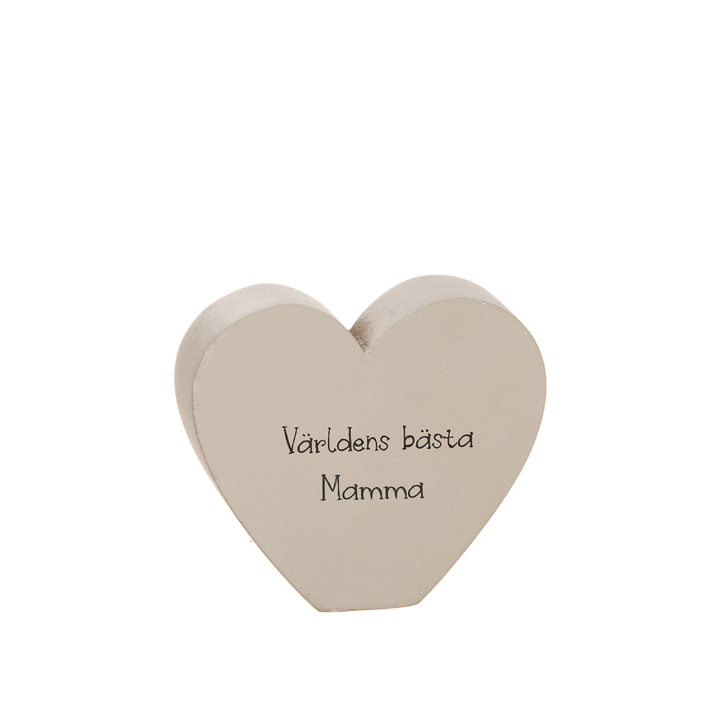 Trähjärta "Världens bästa mamma"