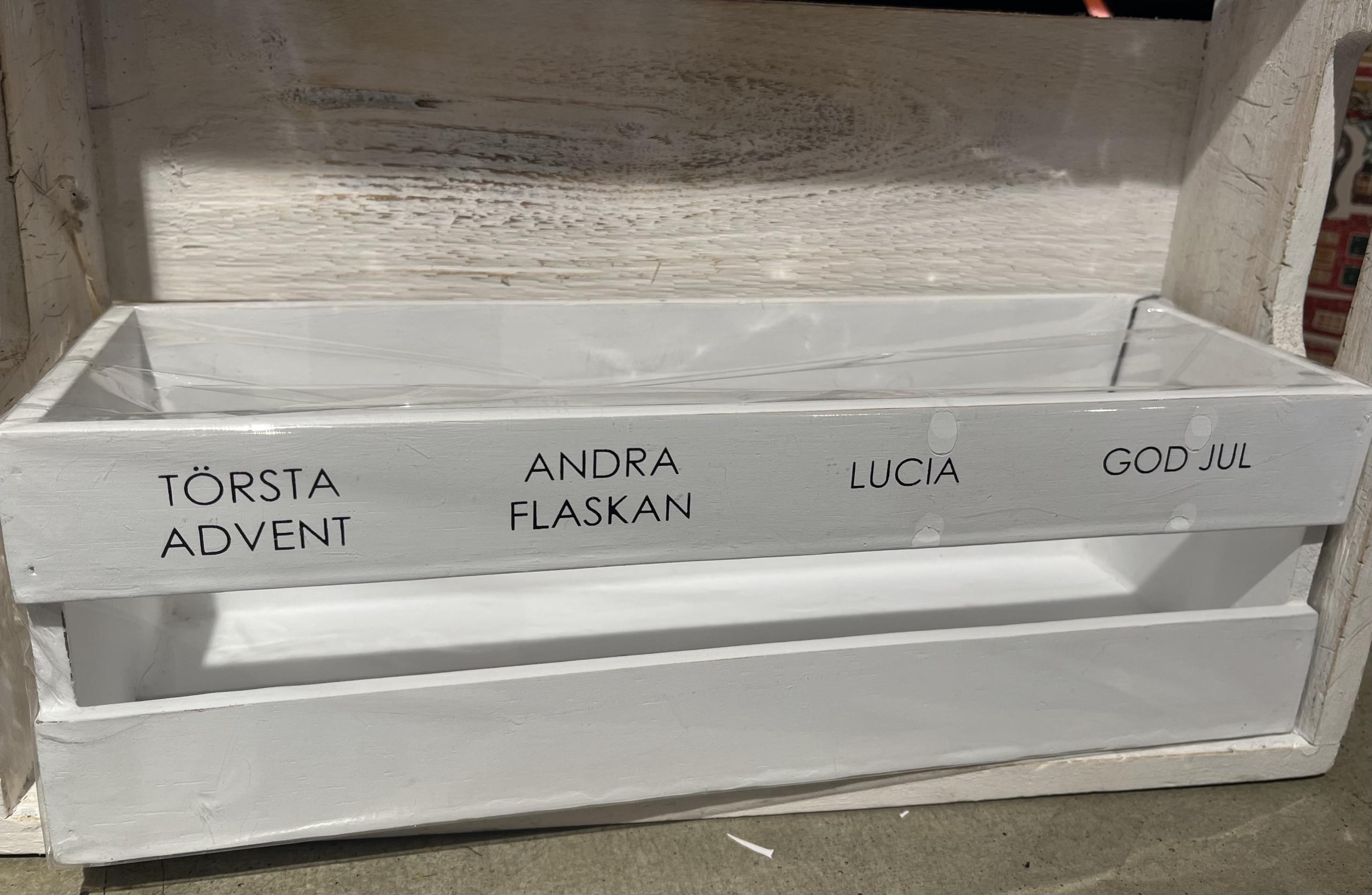 Adventskalender, öl-låda